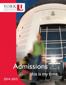 York University Admissions book