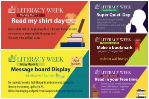 Literacy activity schedule