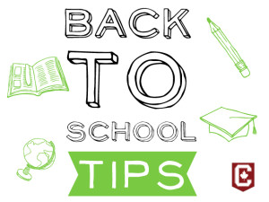 Back to school tips logo