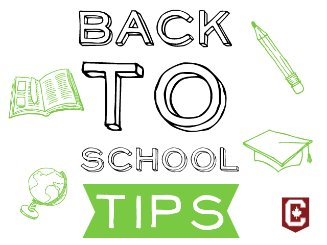 Back to school tips logo