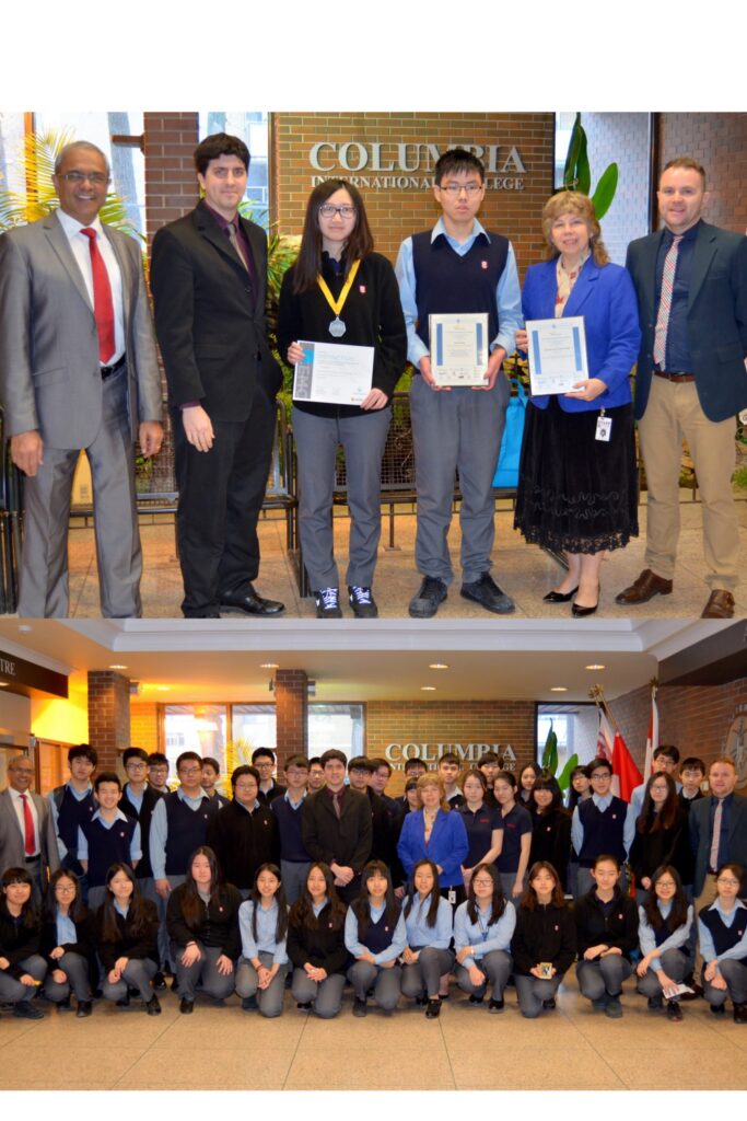 Math contest winners with awards